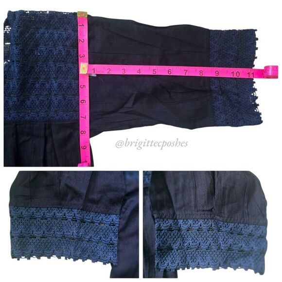 HANDMADE Traditional Laced Mexican Blouse - Picture 11 of 12